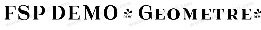 FSP DEMO - Geometre字体转换